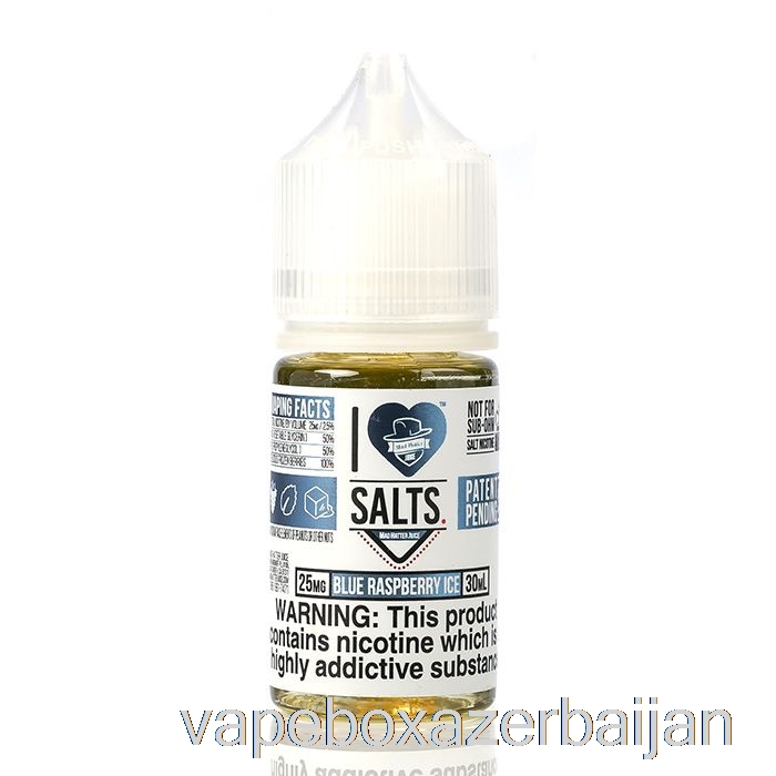 E-Juice Vape Blue Raspberry ICE - I Love Salts - 30mL 25mg